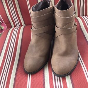 Like new, btw,worn once, ankle boots
